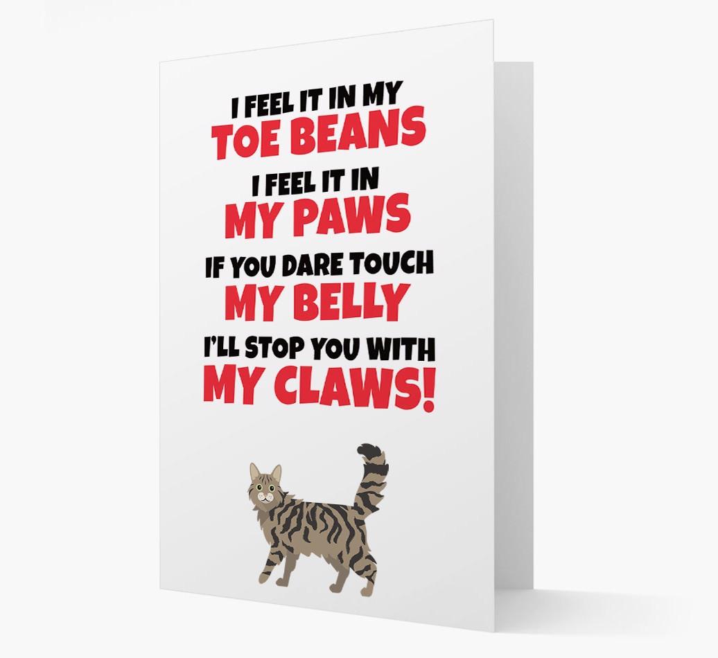 'I feel it in my...' - Personalized {breedCommonName} Card