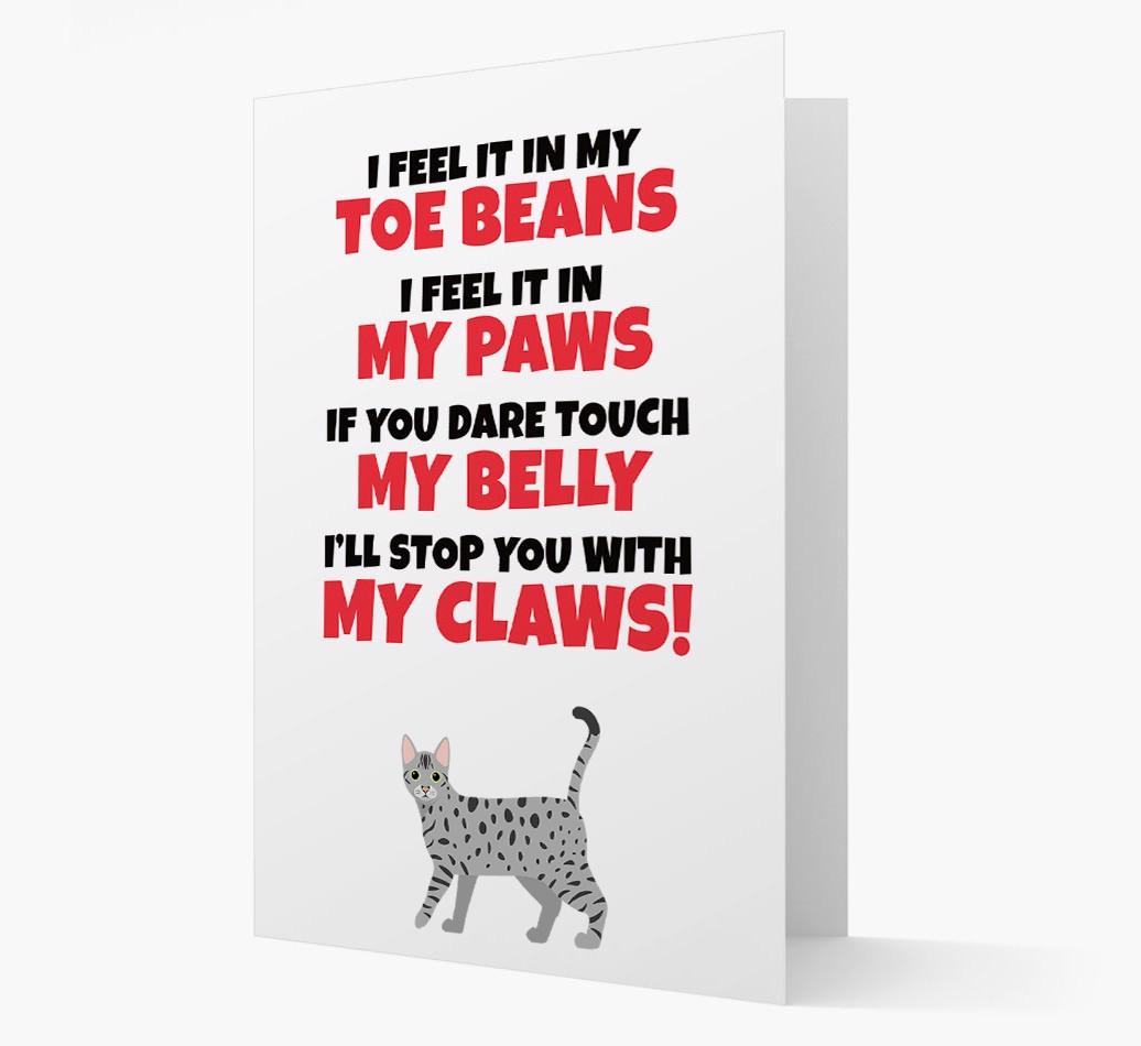 'I feel it in my...' - Personalized {breedCommonName} Card