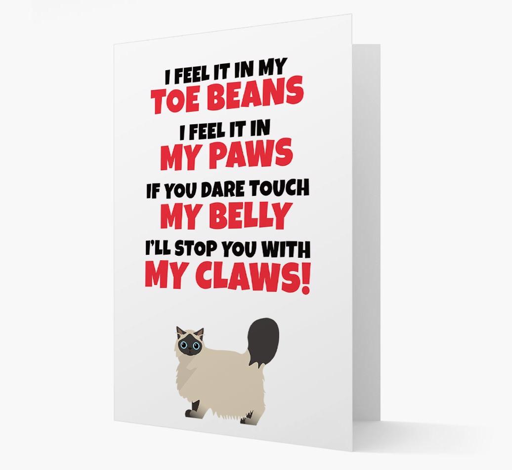 'I feel it in my...' - Personalized {breedCommonName} Card