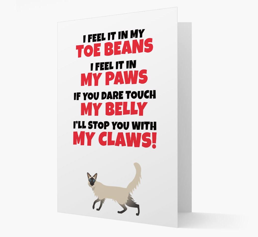 'I feel it in my...' - Personalized {breedCommonName} Card