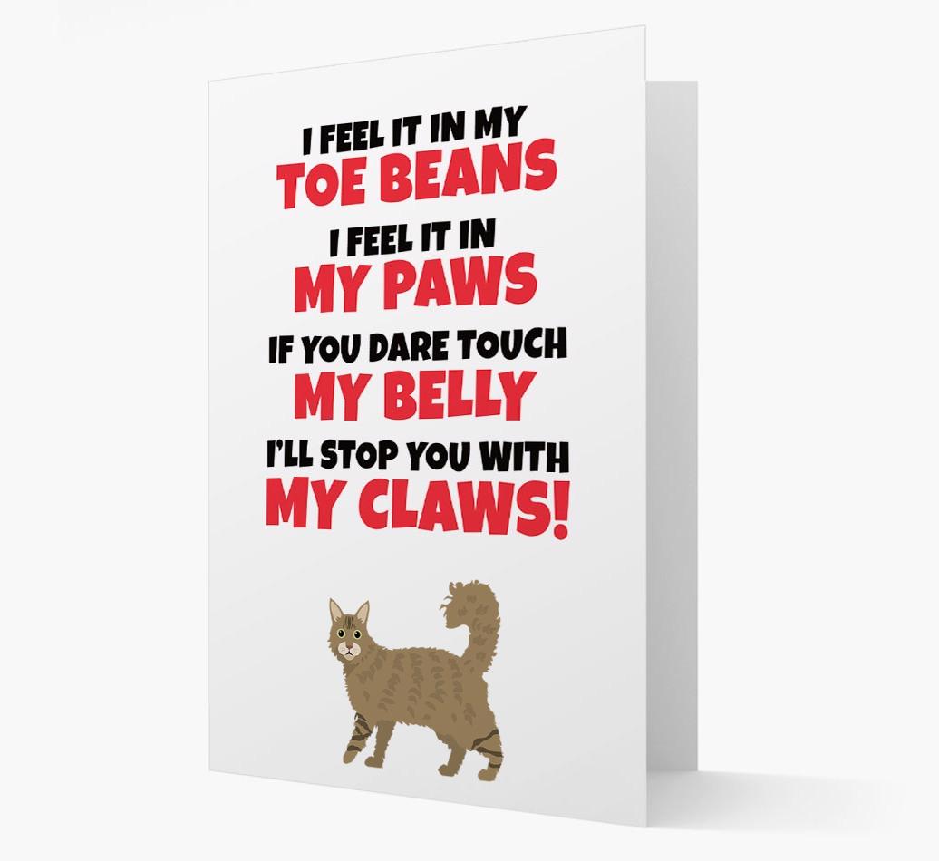 'I feel it in my...' - Personalized {breedCommonName} Card