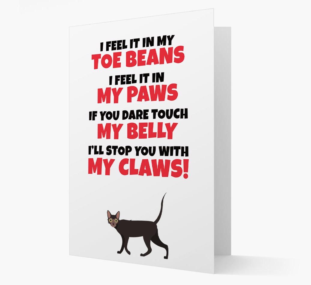 'I feel it in my...' - Personalized {breedCommonName} Card