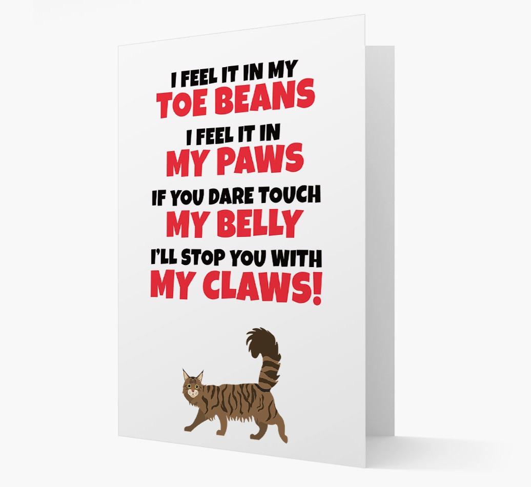 'I feel it in my...' - Personalized {breedCommonName} Card