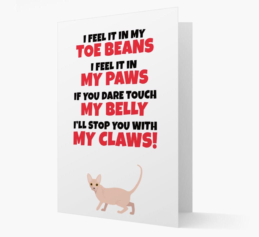 'I feel it in my...' - Personalized {breedCommonName} Card