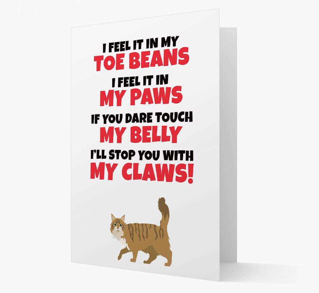 'I feel it in my...' - Personalized {breedCommonName} Card