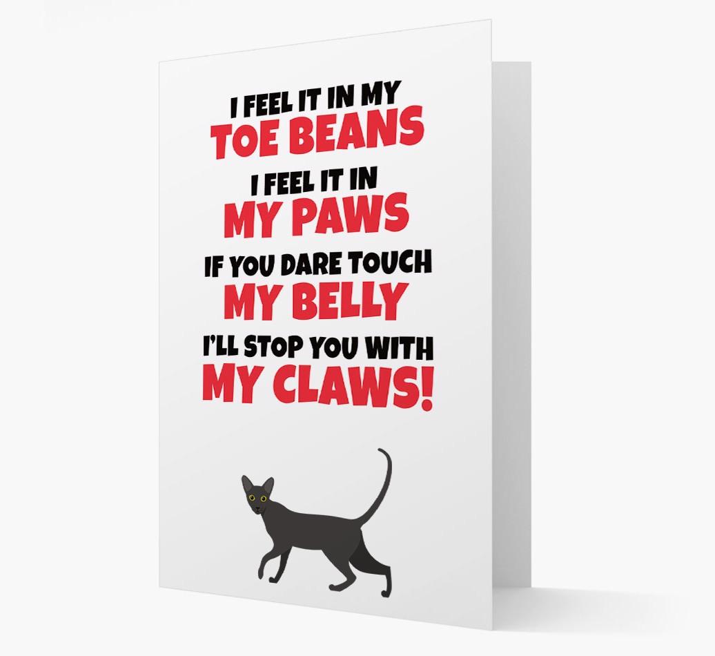 'I feel it in my...' - Personalized {breedCommonName} Card