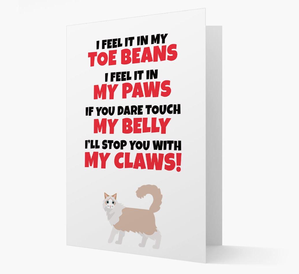 'I feel it in my...' - Personalized {breedCommonName} Card