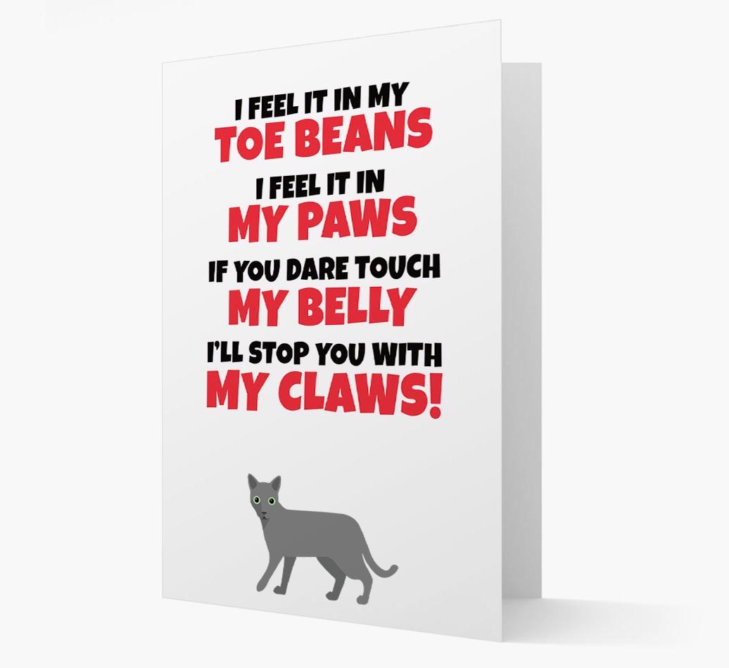 'I feel it in my...' - Personalized {breedCommonName} Card