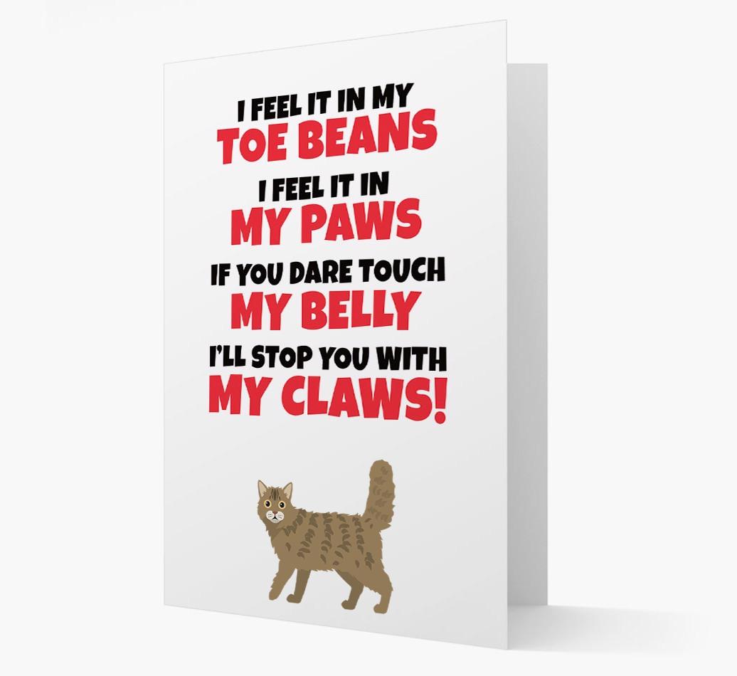 'I feel it in my...' - Personalized {breedCommonName} Card