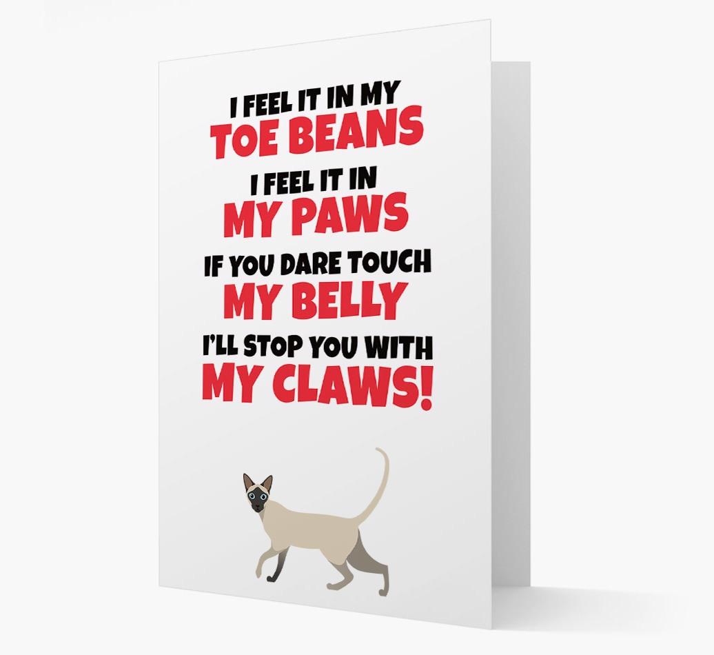 'I feel it in my...' - Personalized {breedCommonName} Card