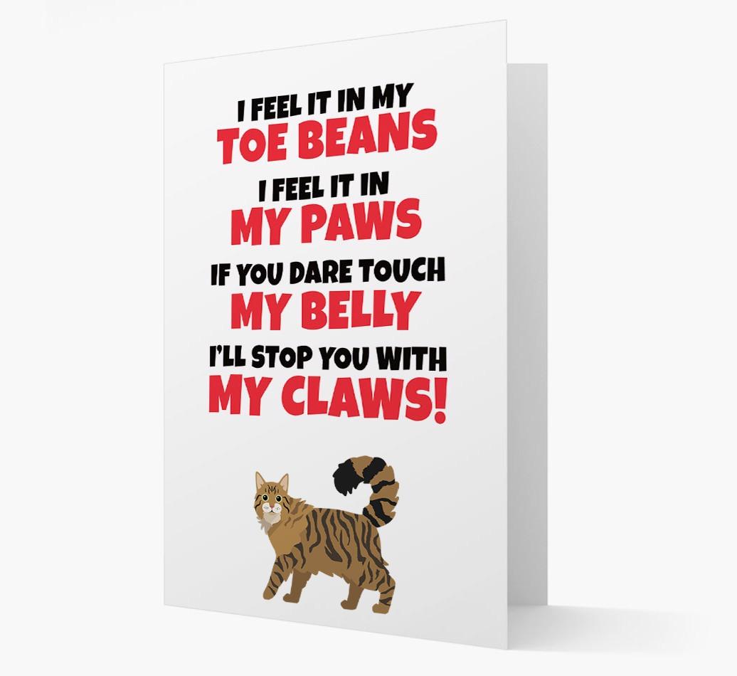 'I feel it in my...' - Personalized {breedCommonName} Card