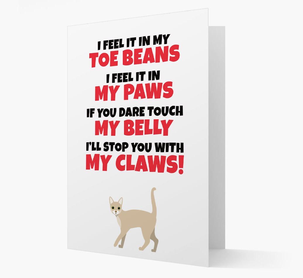 'I feel it in my...' - Personalized {breedCommonName} Card