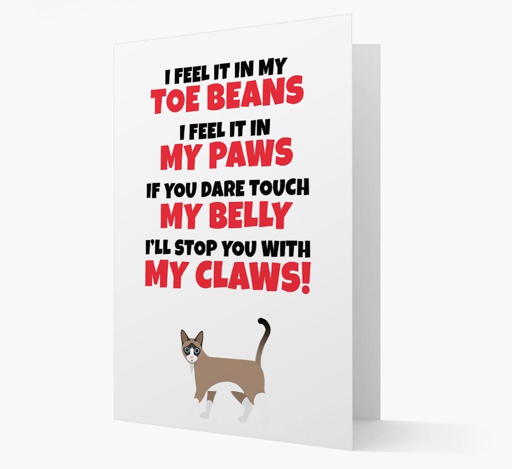 'I feel it in my...' - Personalized {breedCommonName} Card