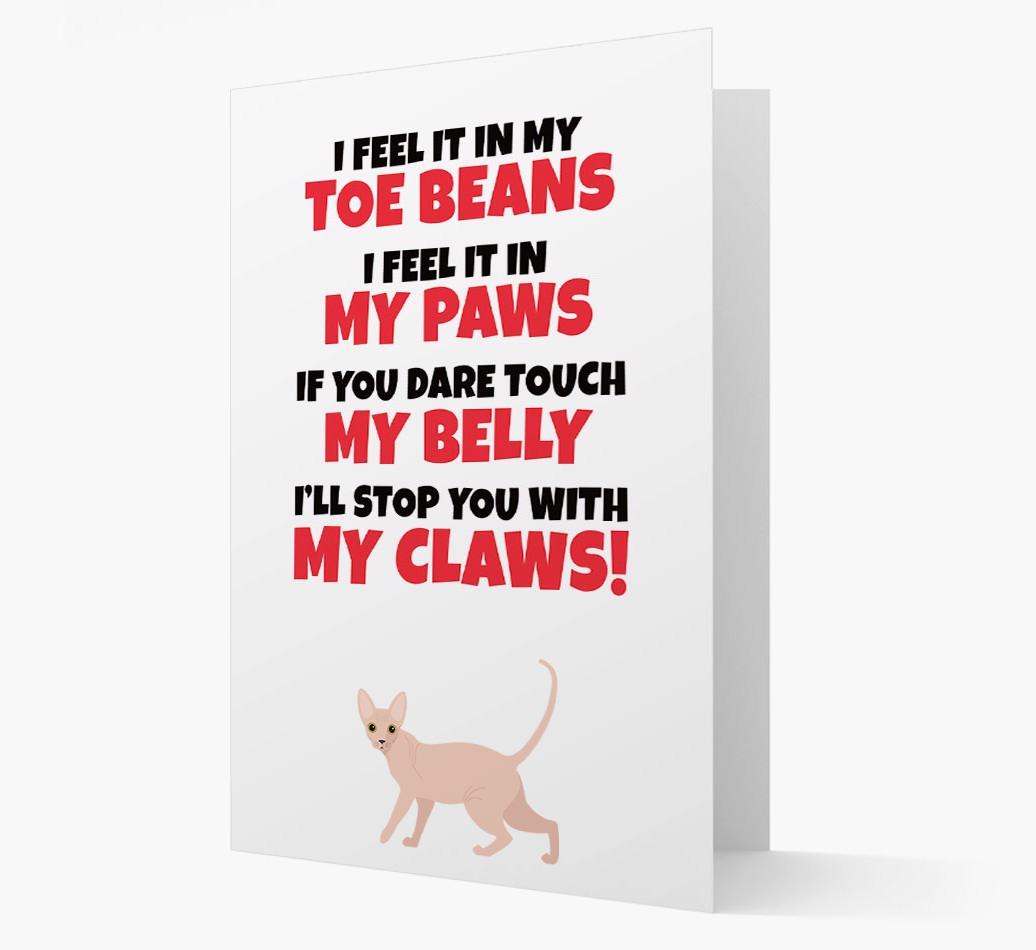 'I feel it in my...' - Personalized {breedCommonName} Card