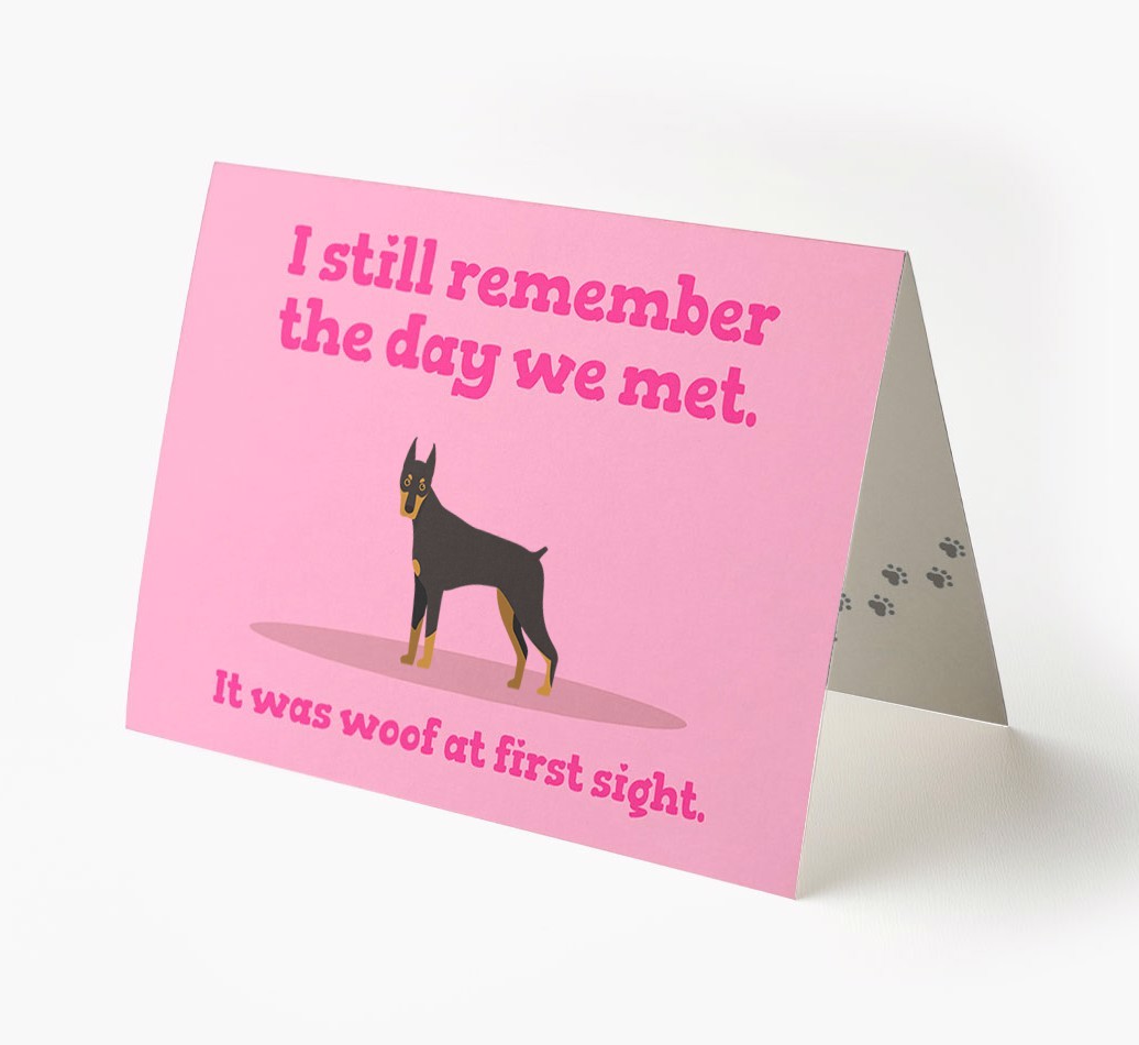 'The Day We Met' - Personalized {breedFullName} Card