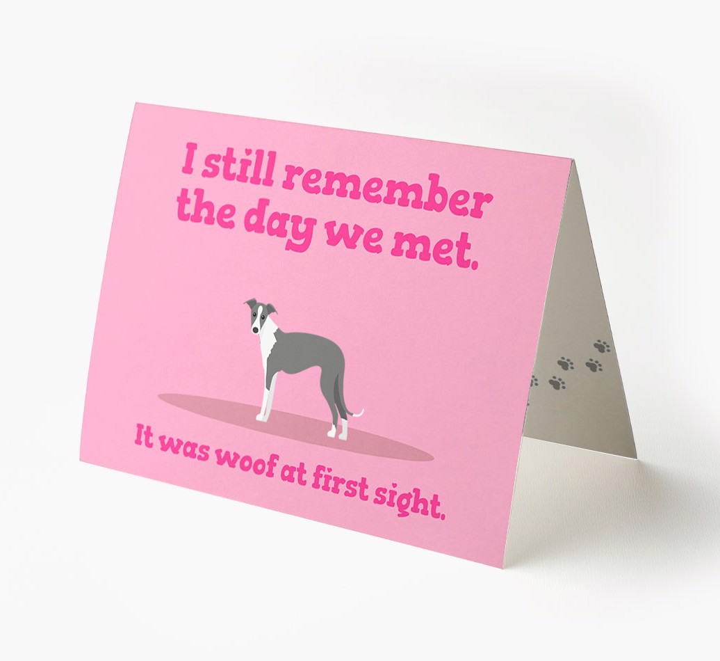'The Day We Met' - Personalized {breedFullName} Card