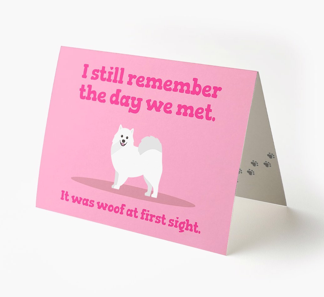 'The Day We Met' - Personalized {breedFullName} Card