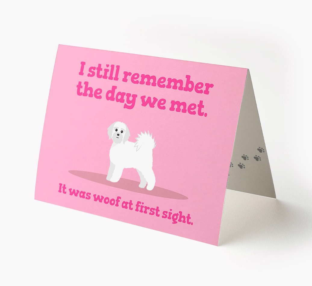 'The Day We Met' - Personalized {breedFullName} Card
