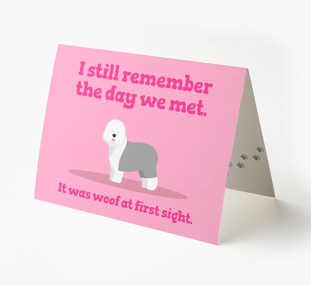 'The Day We Met' - Personalized {breedFullName} Card