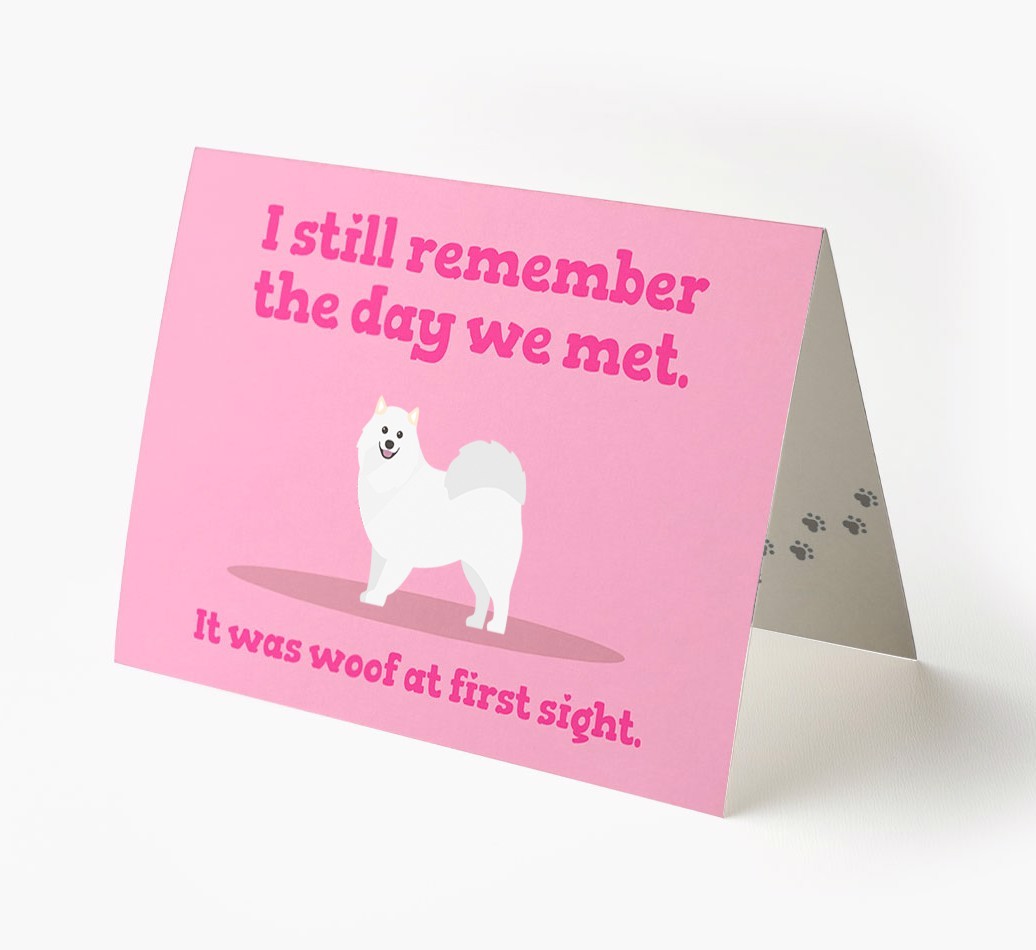 'The Day We Met' - Personalized {breedFullName} Card