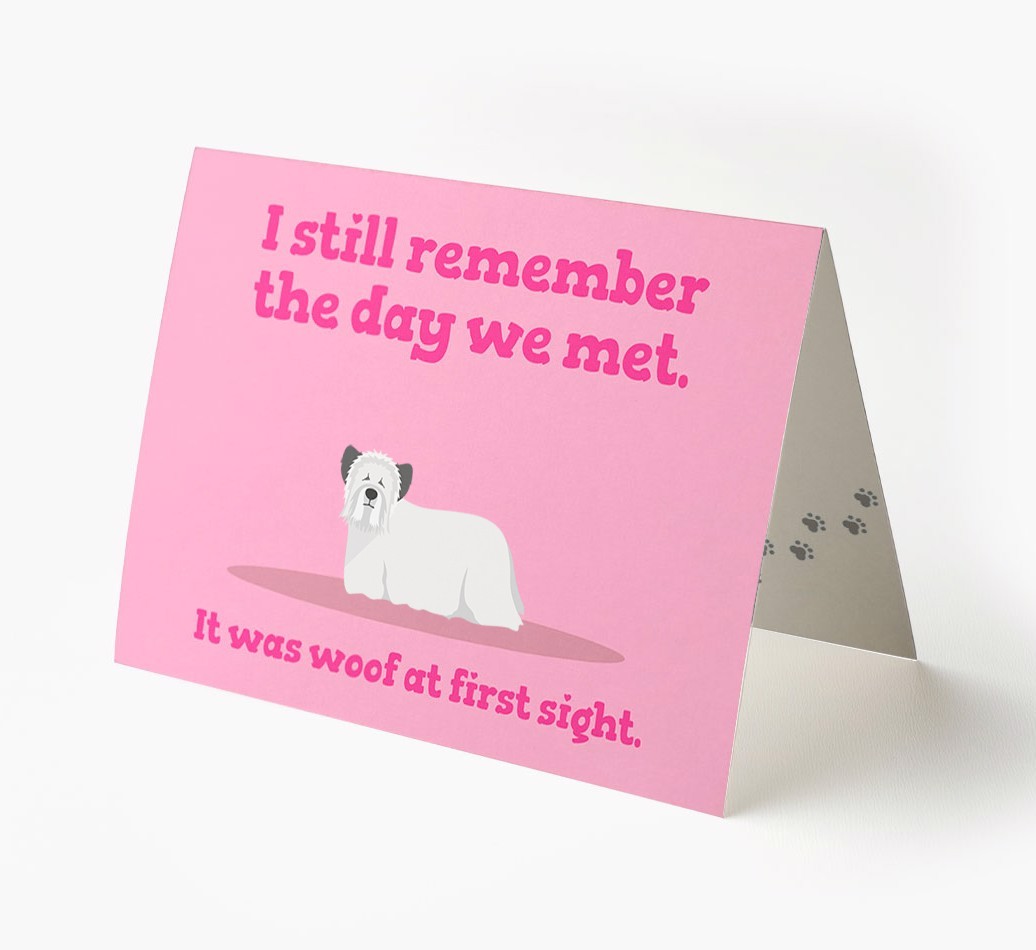 'The Day We Met' - Personalized {breedFullName} Card