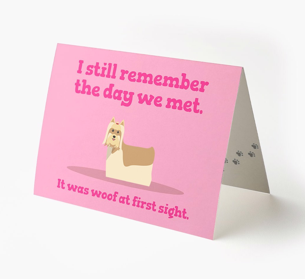 'The Day We Met' - Personalized {breedFullName} Card