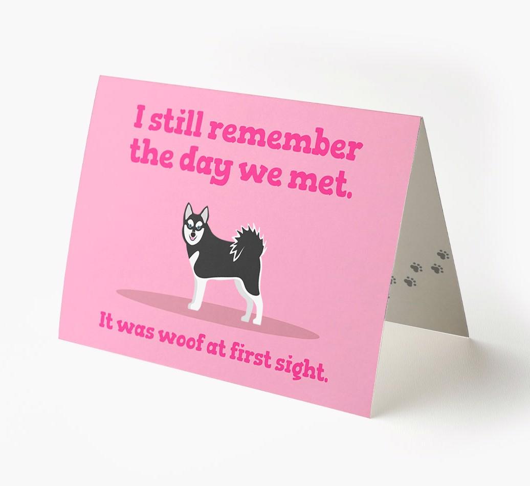 'The Day We Met' - Personalized {breedFullName} Card