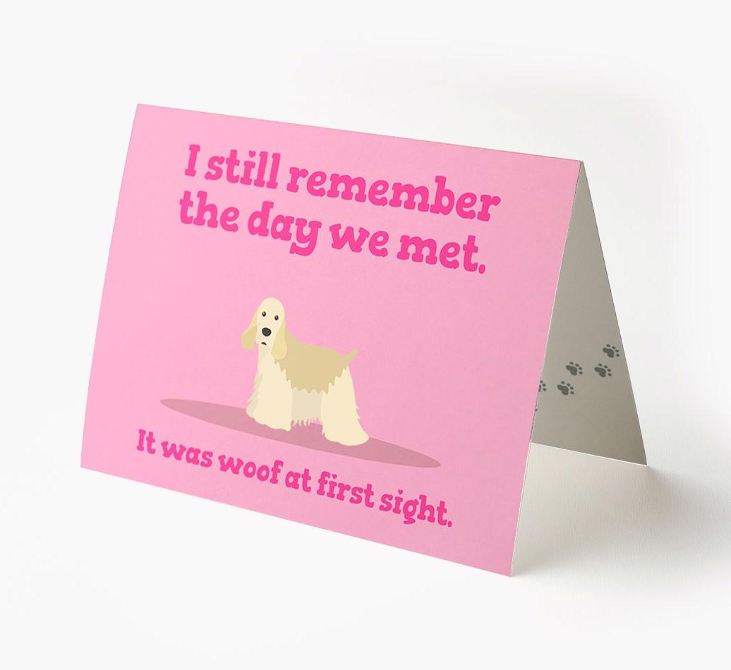 'The Day We Met' - Personalized {breedFullName} Card