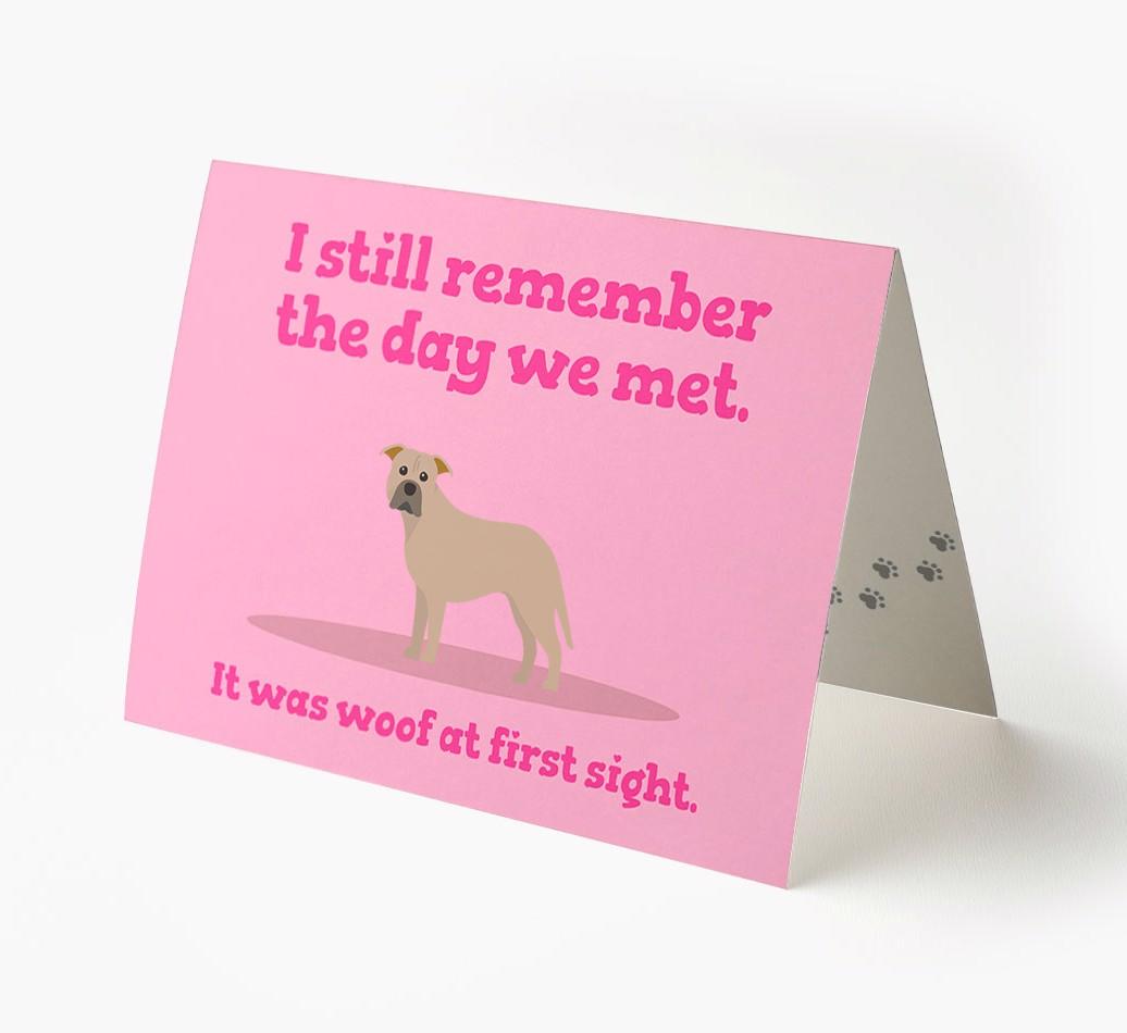 'The Day We Met' - Personalized {breedFullName} Card