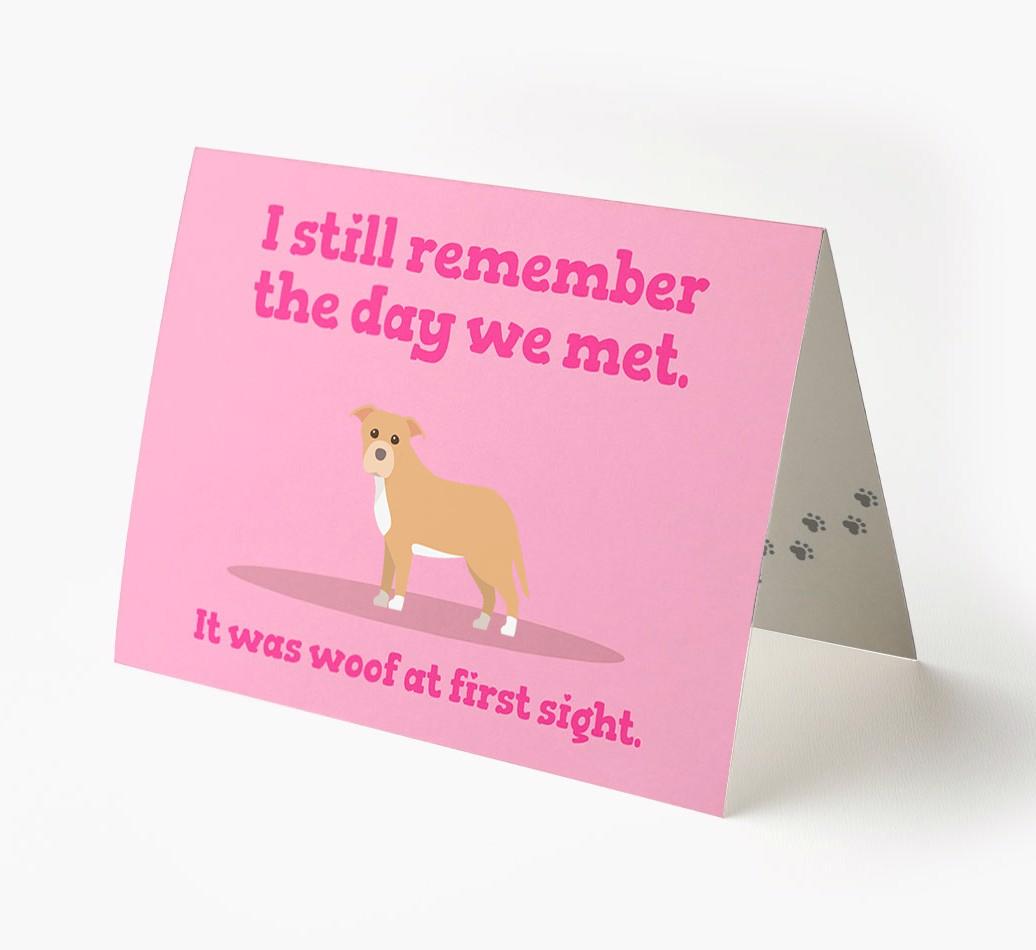 'The Day We Met' - Personalized {breedFullName} Card