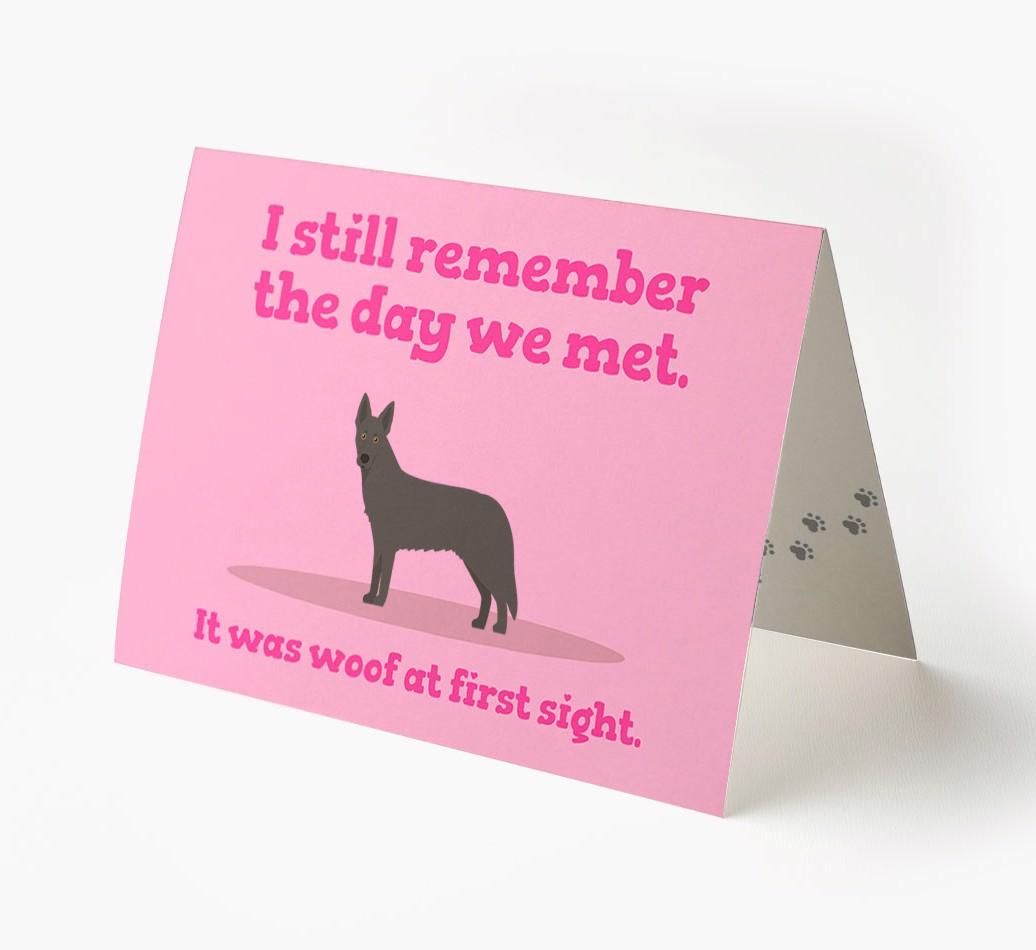 'The Day We Met' - Personalized {breedFullName} Card