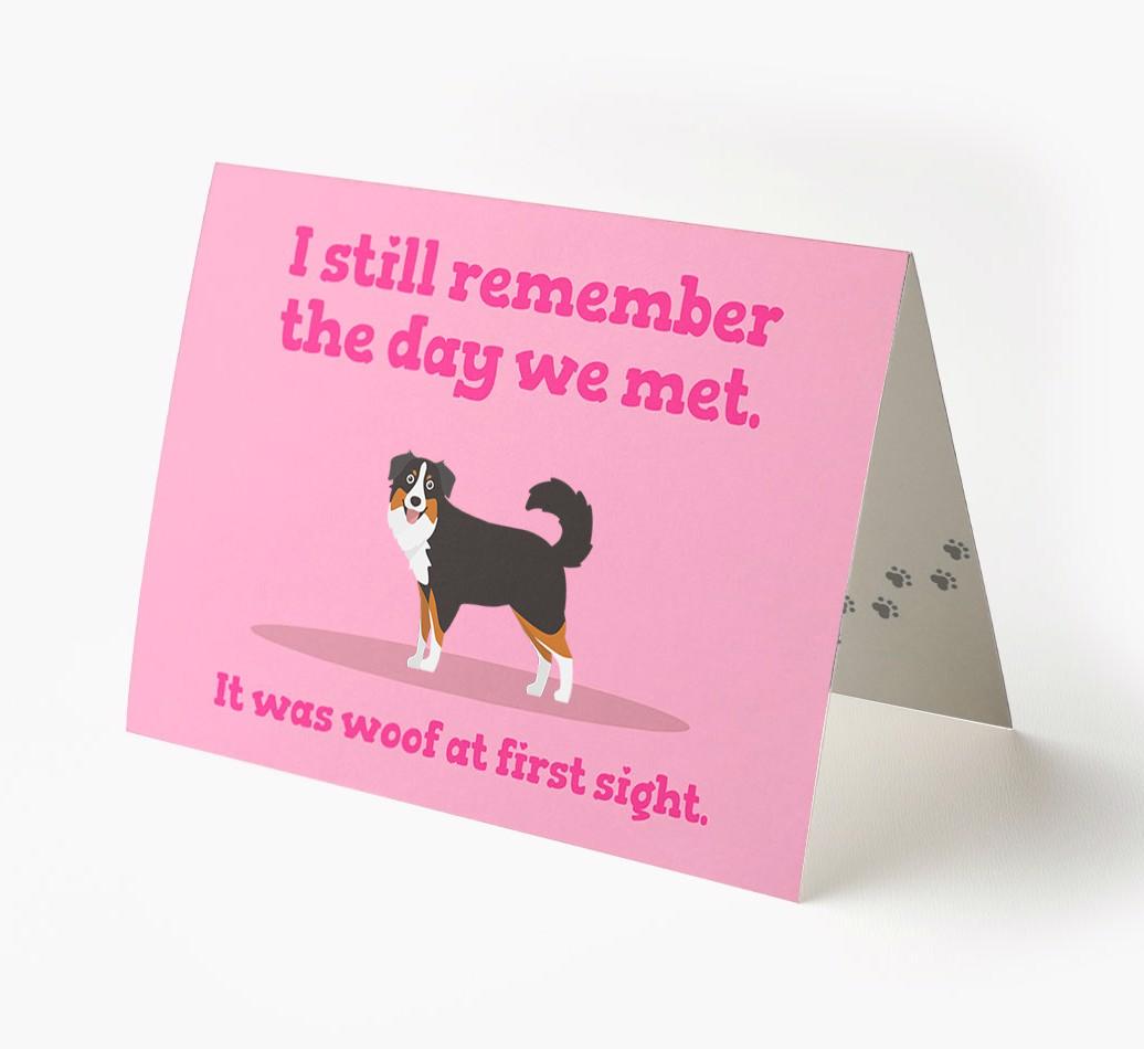 'The Day We Met' - Personalized {breedFullName} Card