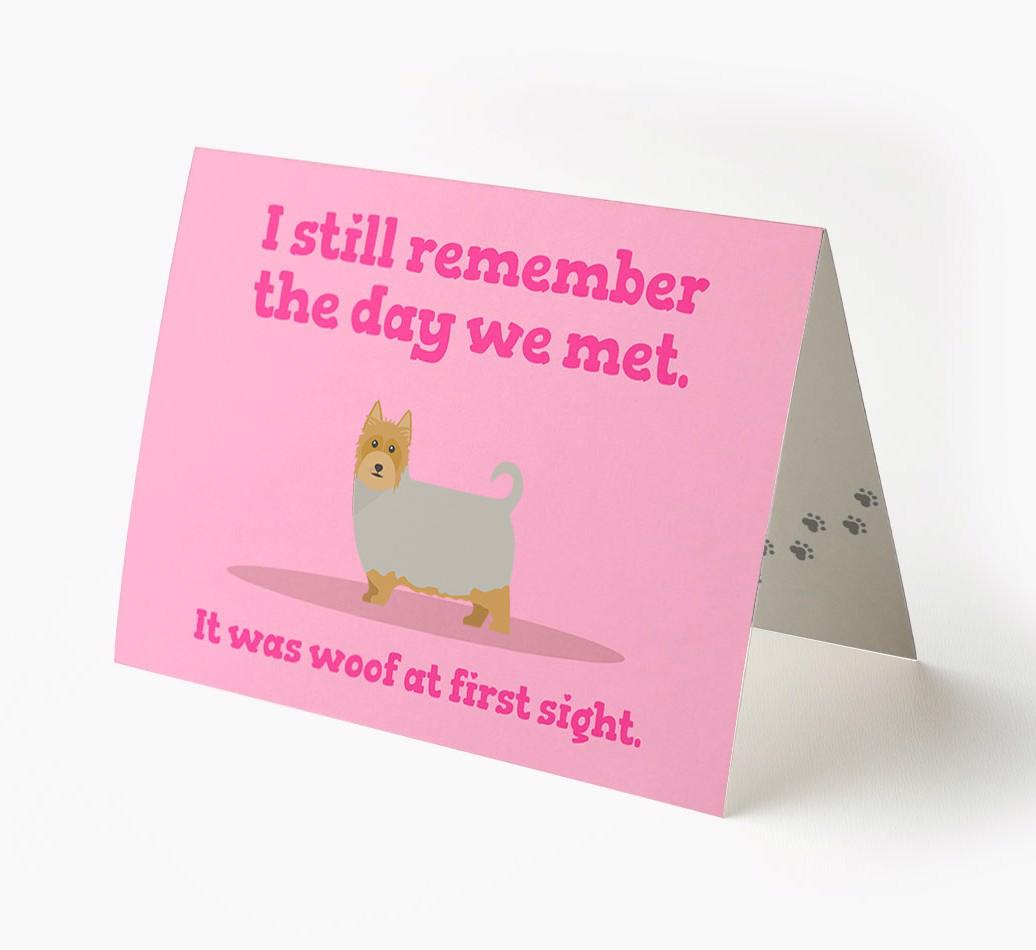 'The Day We Met' - Personalized {breedFullName} Card