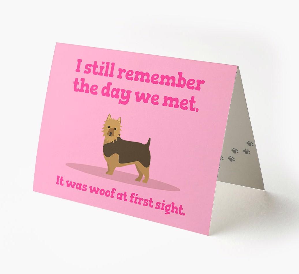 'The Day We Met' - Personalized {breedFullName} Card