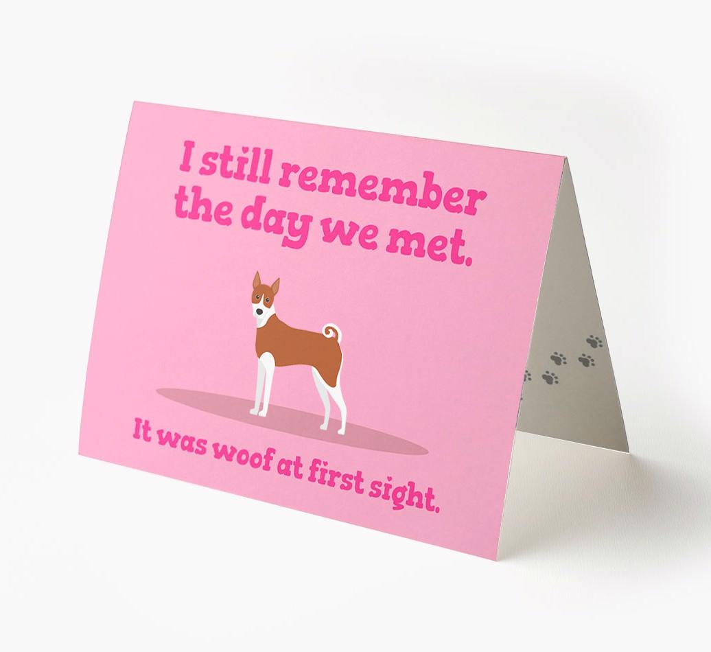 'The Day We Met' - Personalized {breedFullName} Card