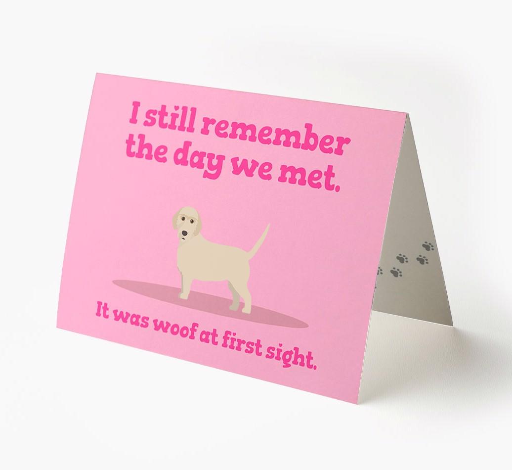 'The Day We Met' - Personalized {breedFullName} Card