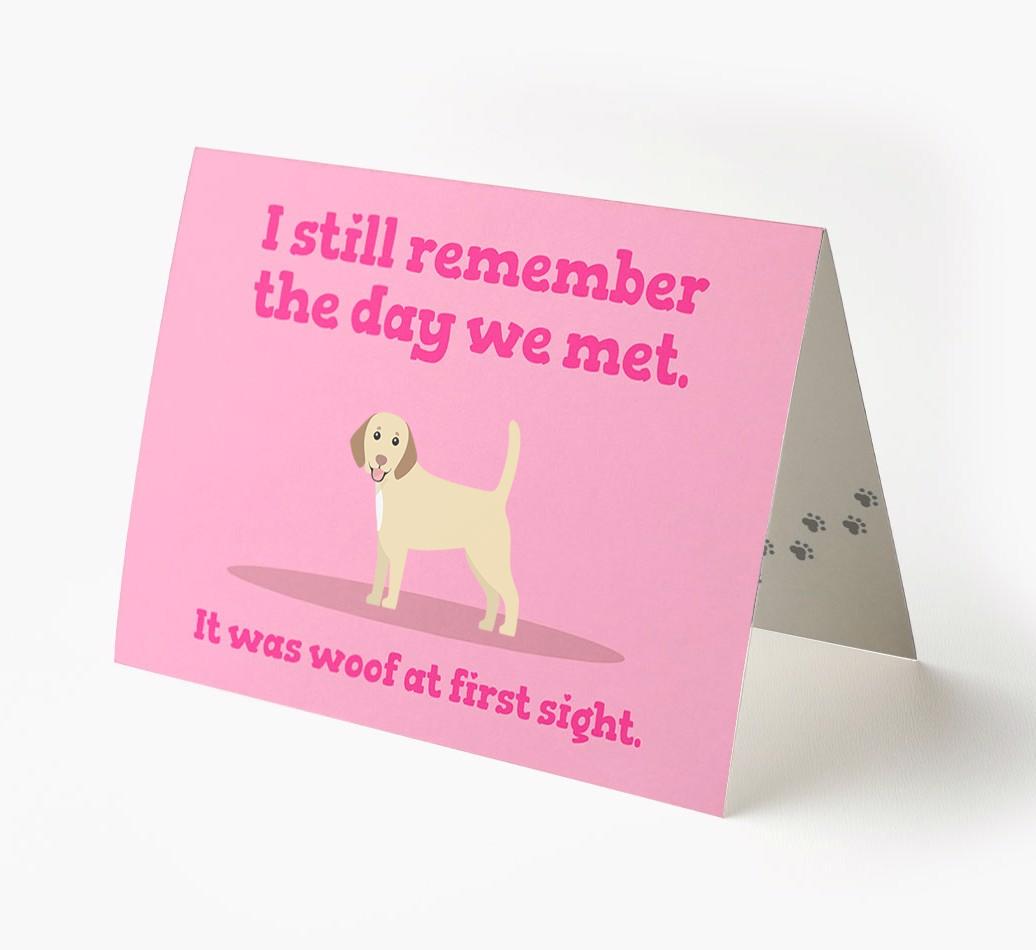 'The Day We Met' - Personalized {breedFullName} Card