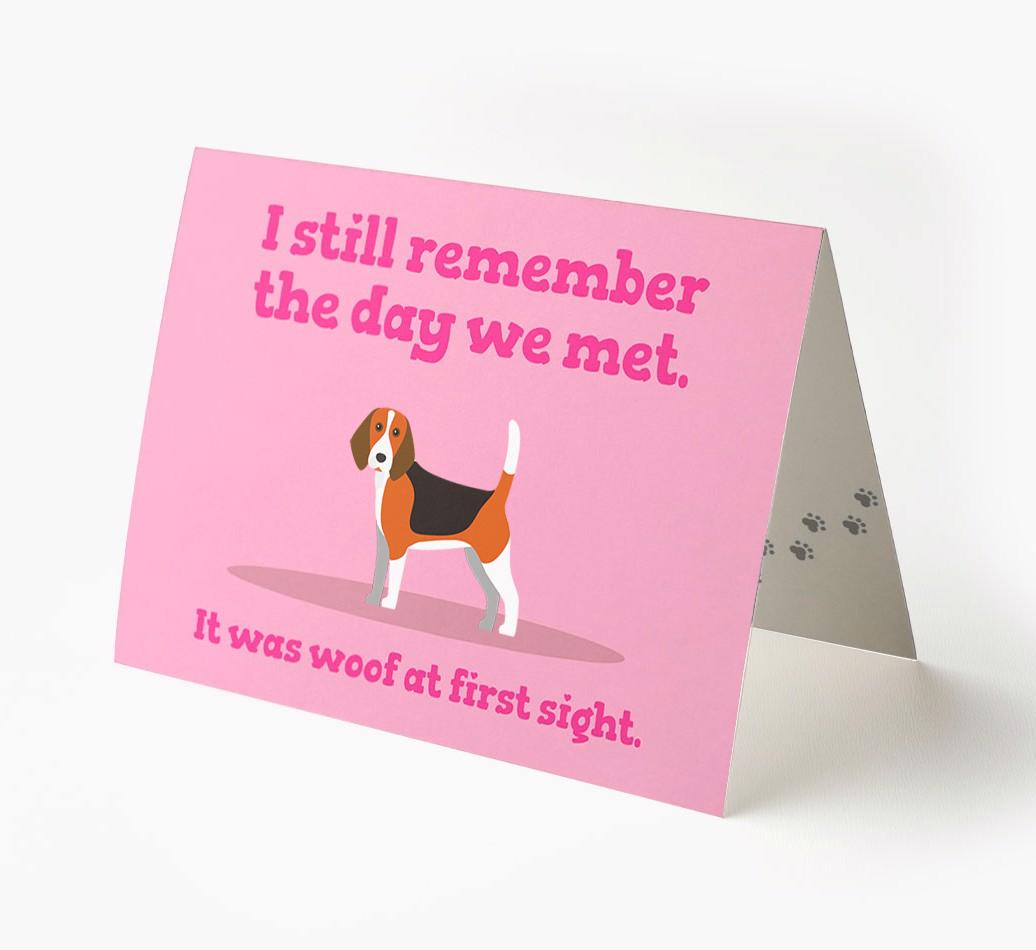 'The Day We Met' - Personalized {breedFullName} Card