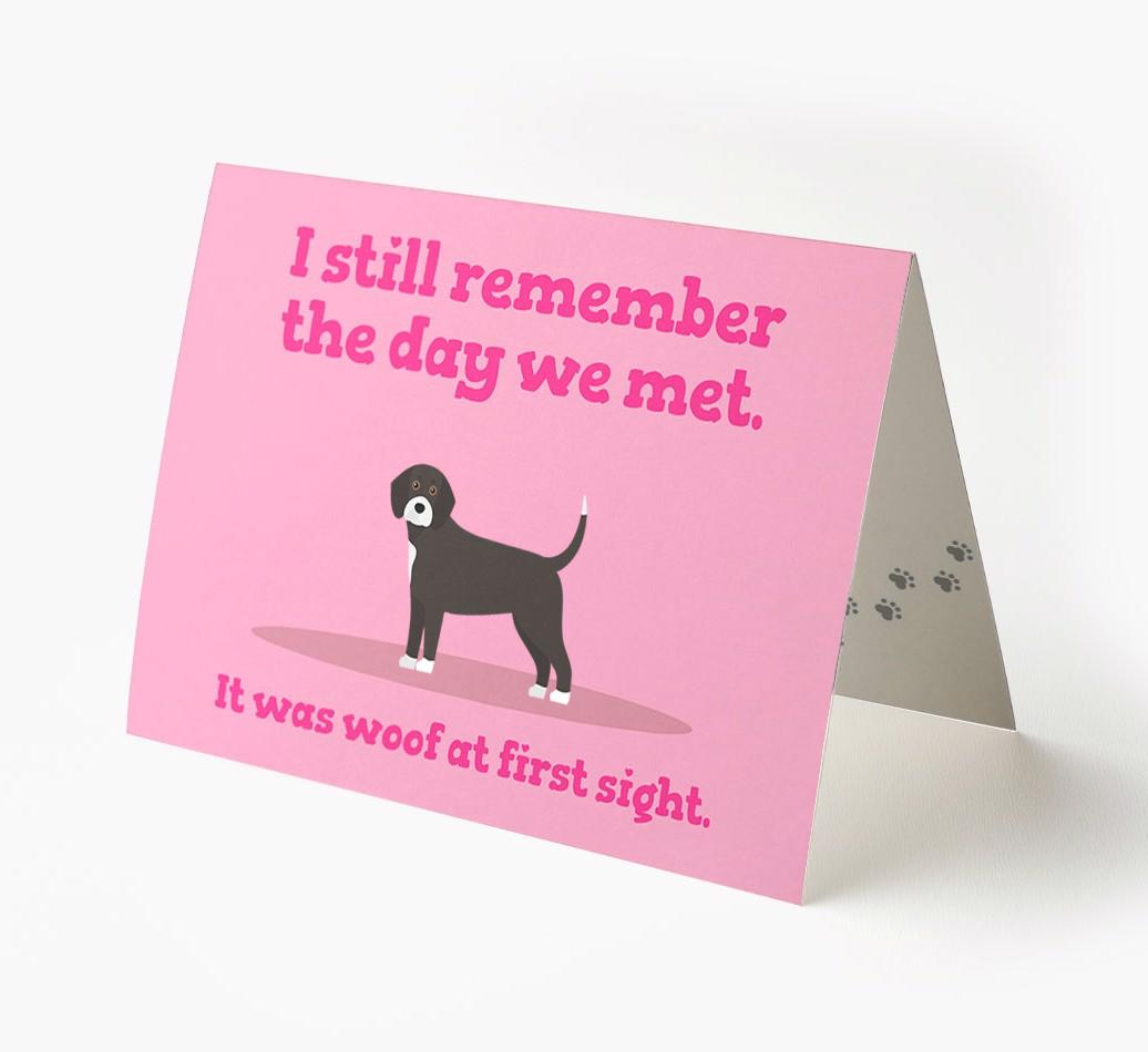 'The Day We Met' - Personalized {breedFullName} Card