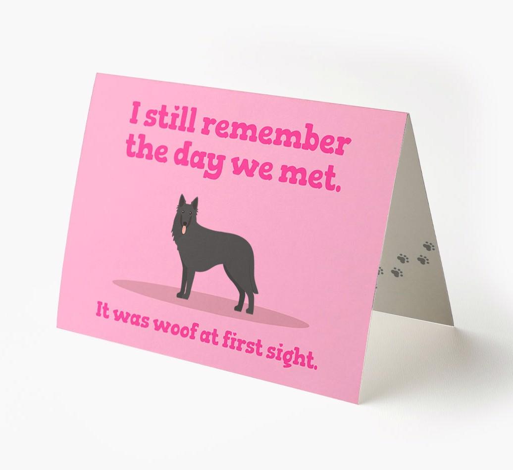 'The Day We Met' - Personalized {breedFullName} Card