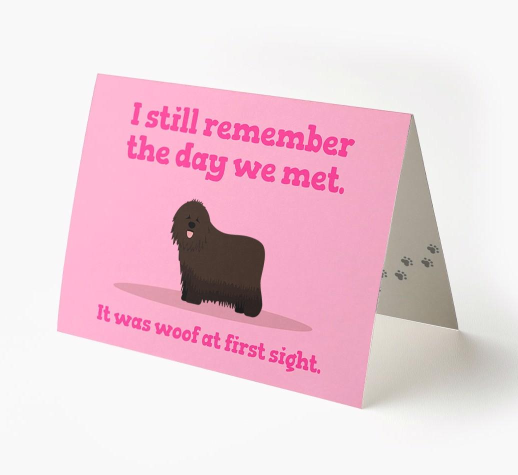 'The Day We Met' - Personalized {breedFullName} Card