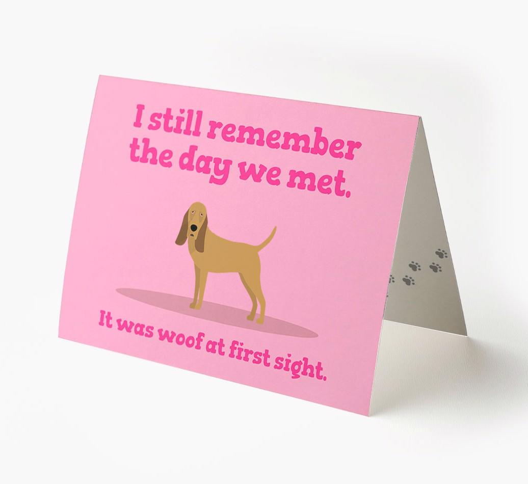 'The Day We Met' - Personalized {breedFullName} Card