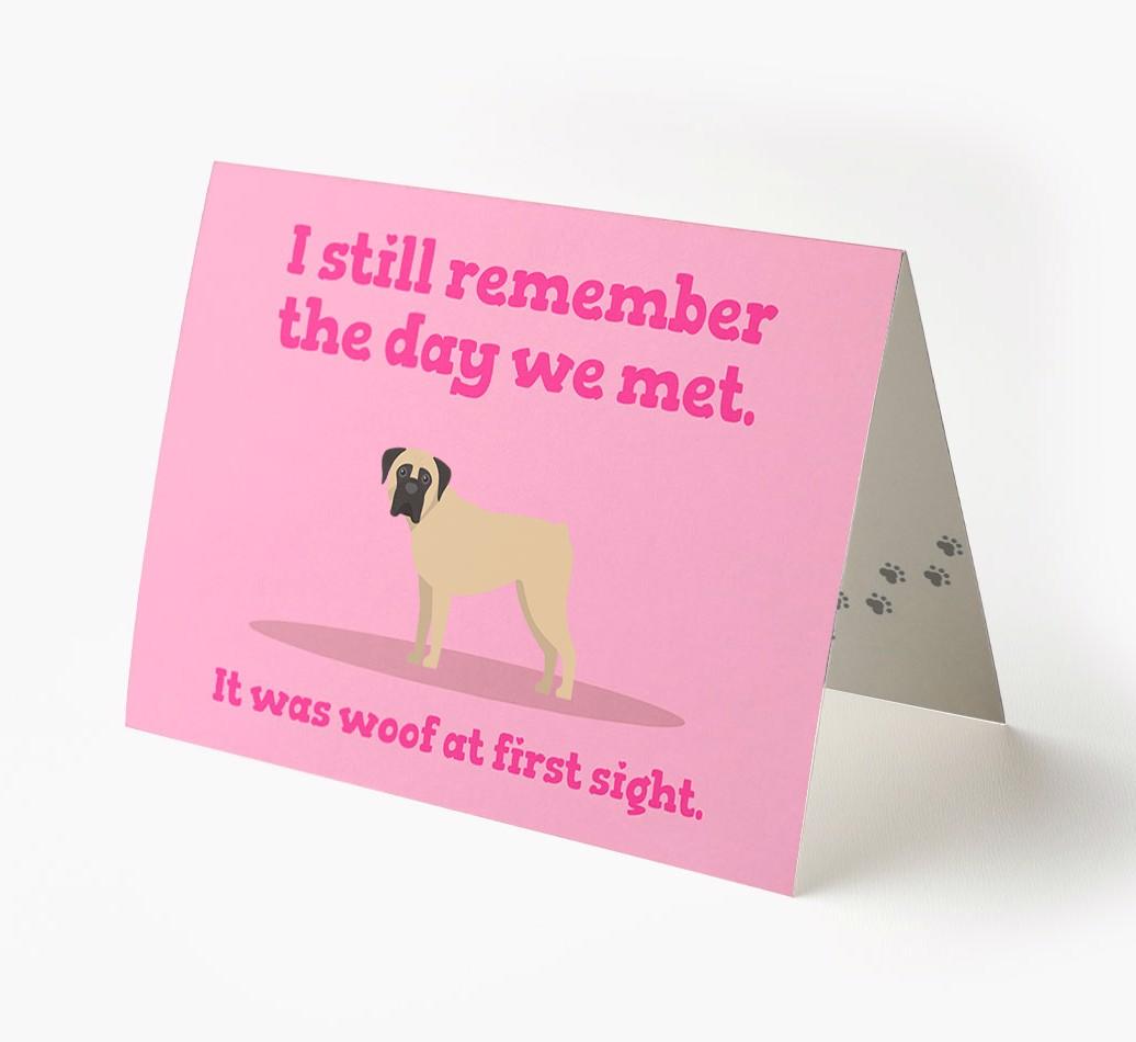 'The Day We Met' - Personalized {breedFullName} Card