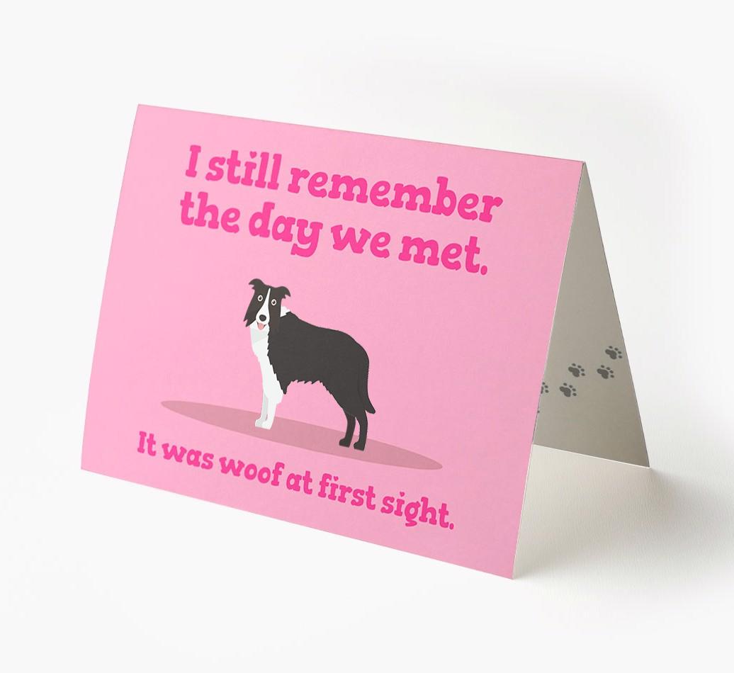 'The Day We Met' - Personalized {breedFullName} Card