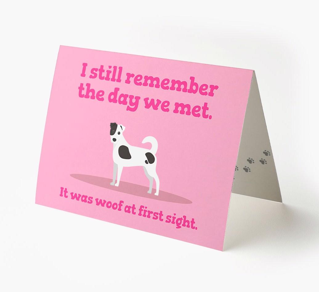 'The Day We Met' - Personalized {breedFullName} Card