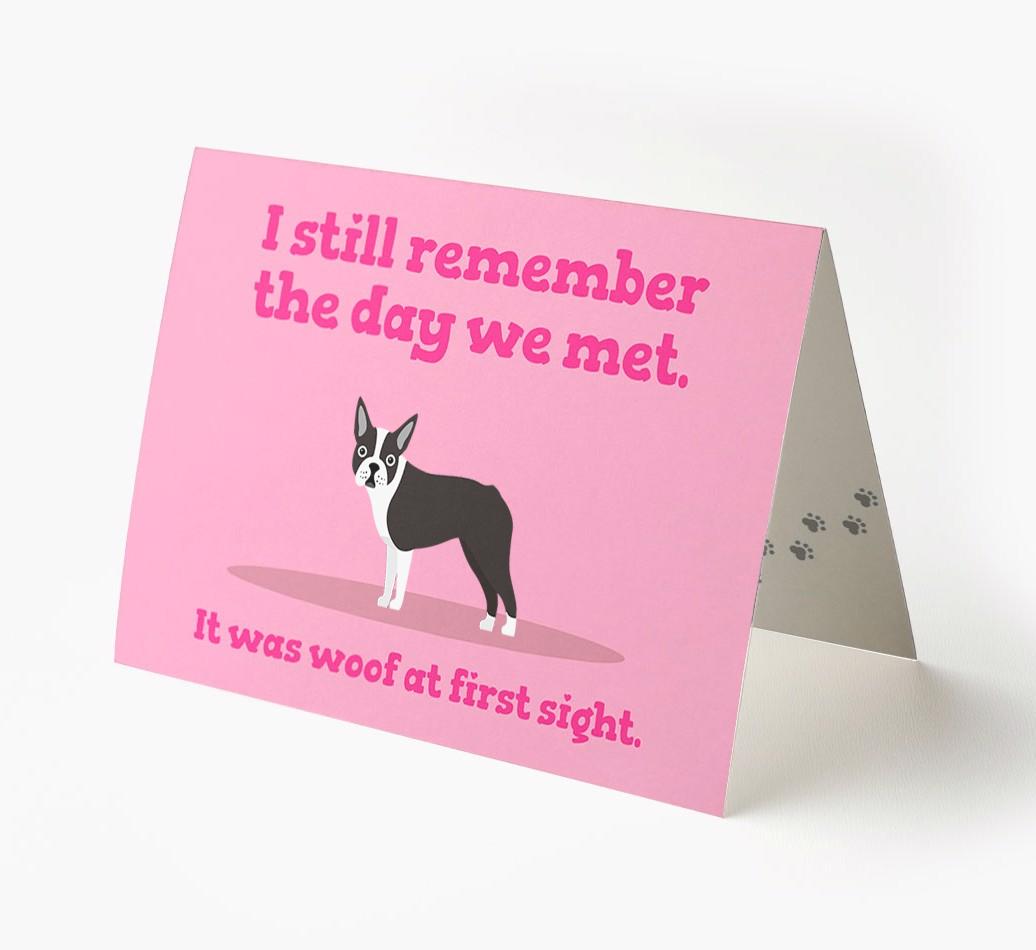'The Day We Met' - Personalized {breedFullName} Card