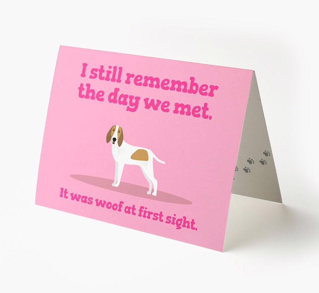 'The Day We Met' - Personalized {breedFullName} Card