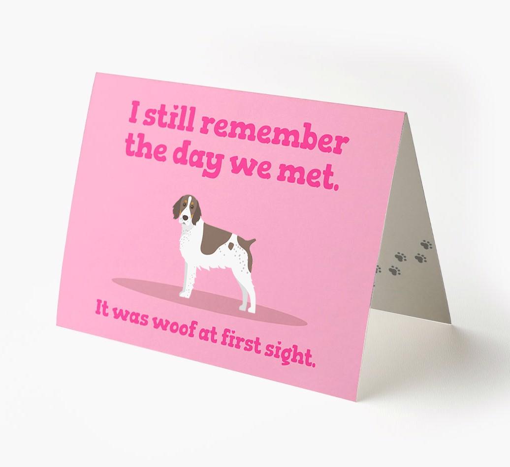 'The Day We Met' - Personalized {breedFullName} Card