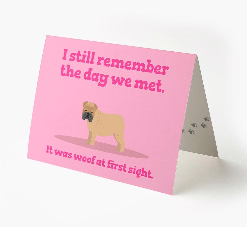 'The Day We Met' - Personalized {breedFullName} Card