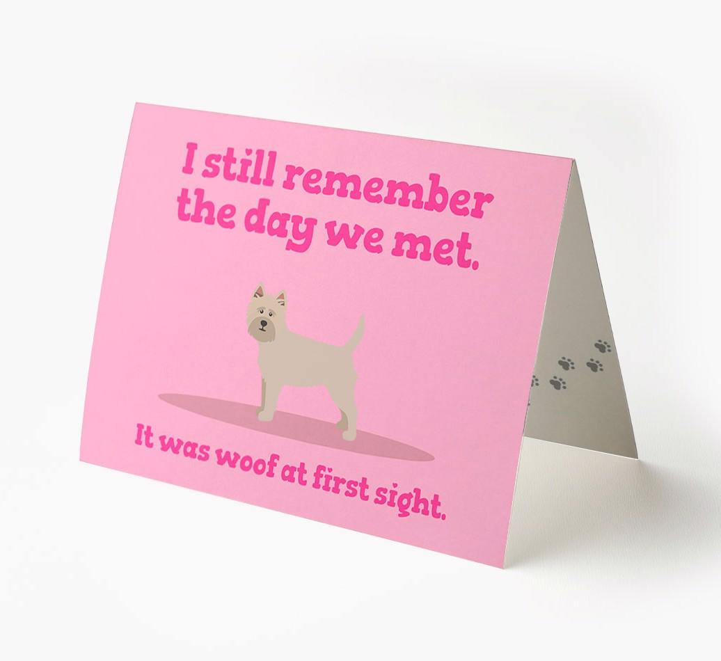 'The Day We Met' - Personalized {breedFullName} Card